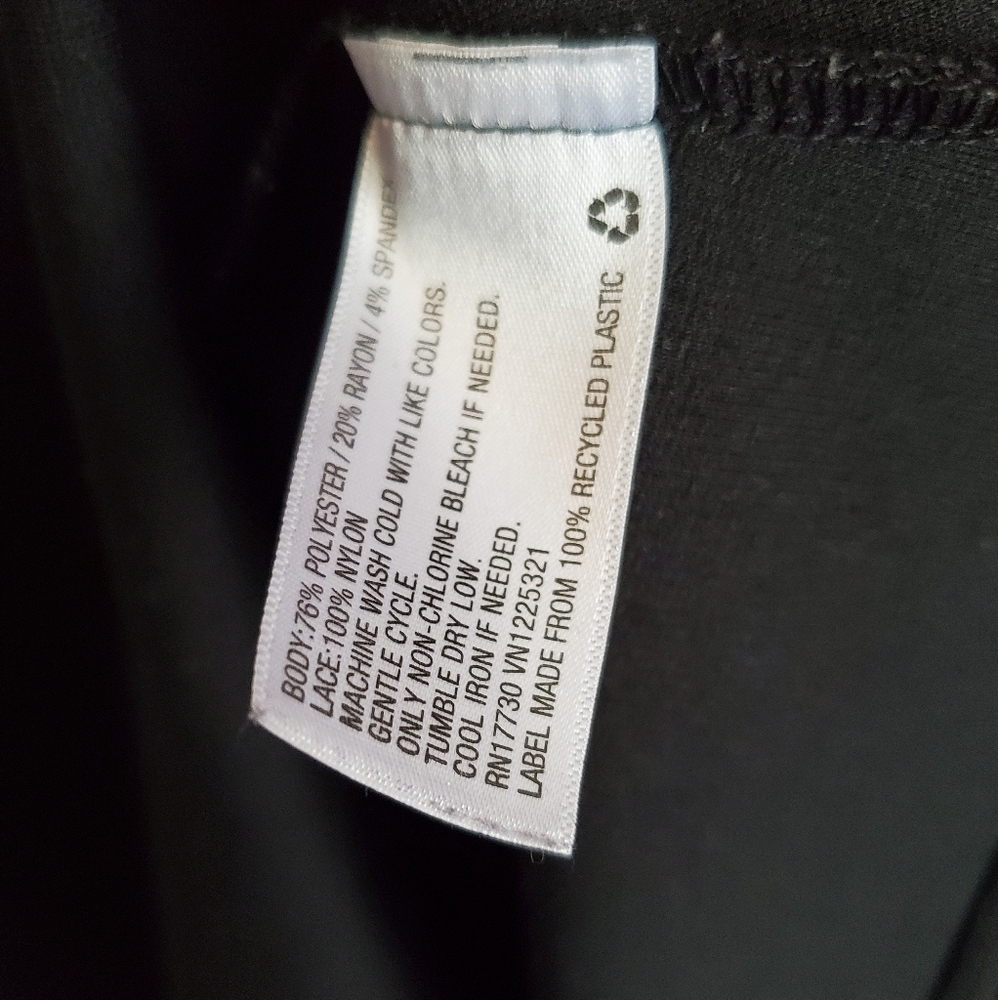 Maternity Black Lace Trapeze Empire Waist Dress - Picture 5 of 8